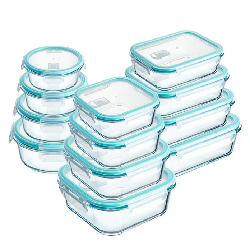high borosilicate glass crisper lunch box separated lunch box glass lunch box refrigerator retention samples box complementary food storage box