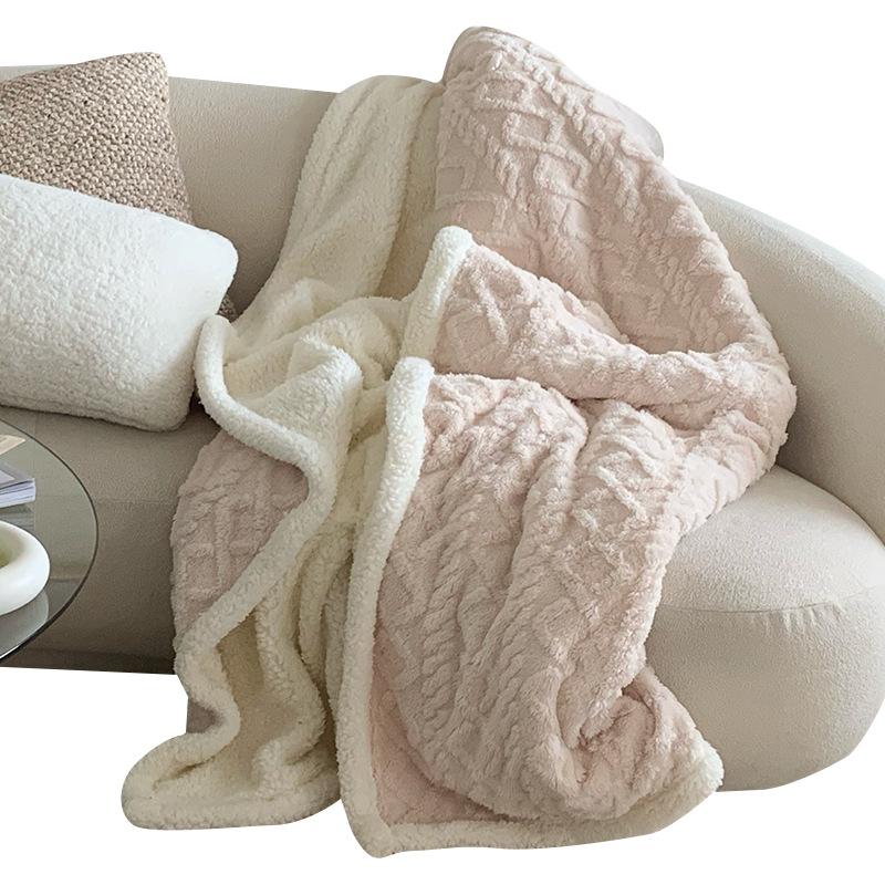 summer tower velvet blanket coral velvet blanket office shawl nap blanket sofa air conditioning blanket bed