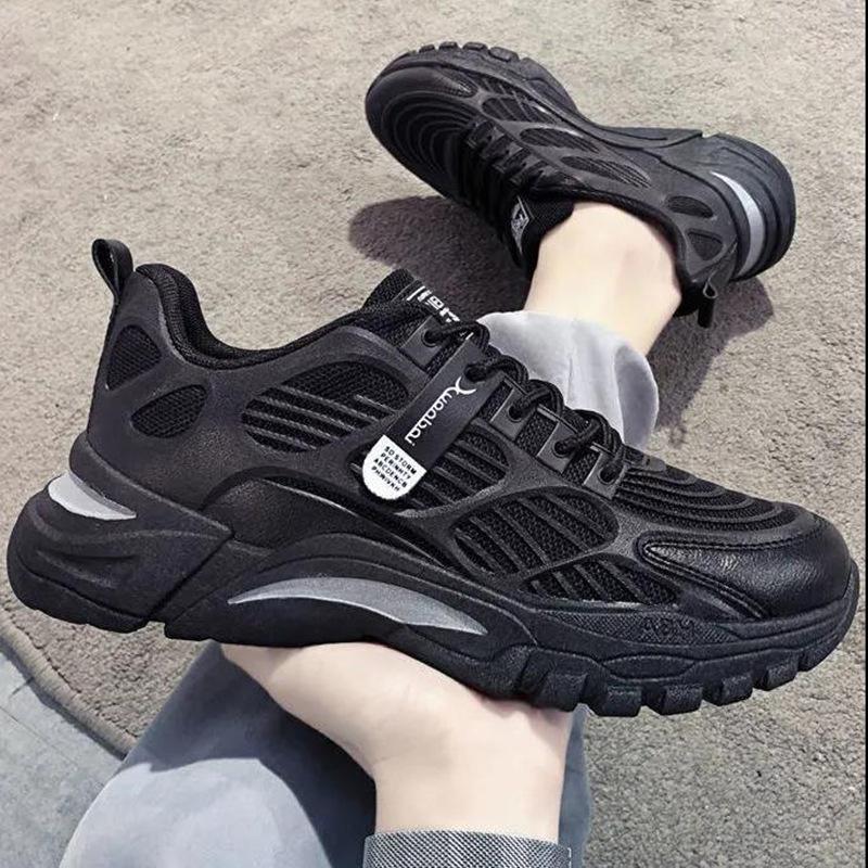 summer new men's shoes wholesale cloth surface breathable thick-soled white shoes trendy high low-top casual sneaker men