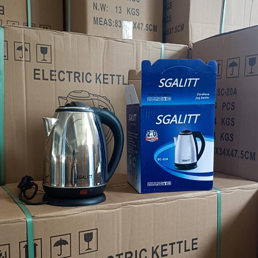 sc-20a electric kettle foreign trade export cross-border european plug 2l electric kettle household stainless steel electric kettle