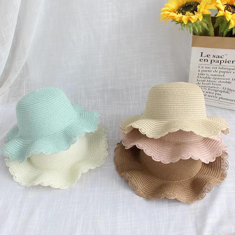 Children's Sun Hat Straw Woven Hat Bag Suit Light Board Hat Felt Wholesale Kids' Sun Hat Crossbody Coin Purse