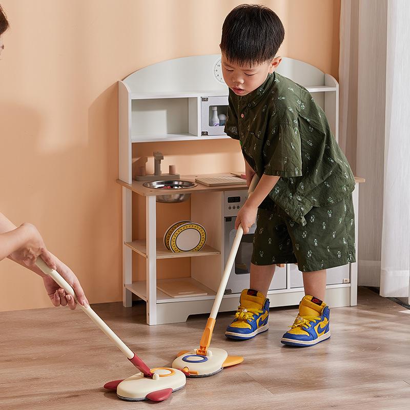 children's mop household child baby special small aircraft children mop mop tool mini self-screw water mop