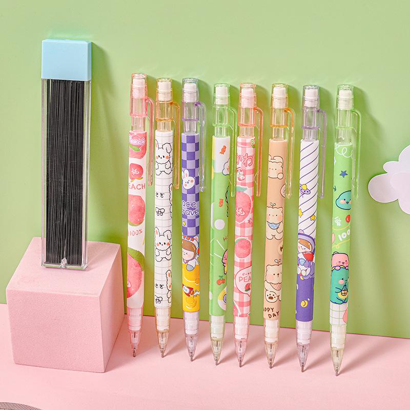 peach propelling pencil for pupils constant lead propelling pencil stationery good-looking 0.5mm propelling pencil