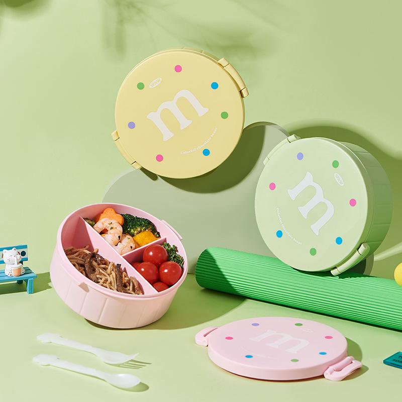 crisper lunch box with lid microwaveable heating office worker container lunch box plastic sealed lunch box