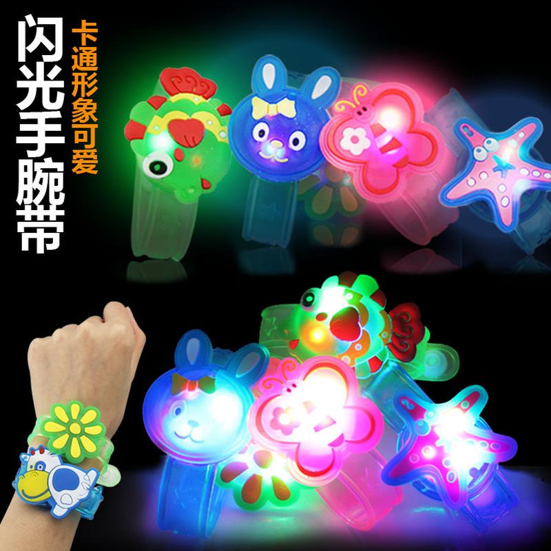 new creative glow toy wristband night market flash bracelet children's stall hot sale toy novelty toy