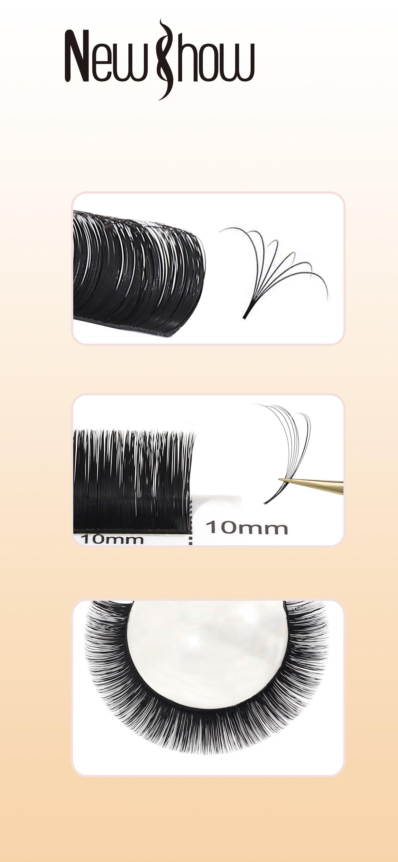NEWSHOW Eyelash extensions NEWHOW False eyelashes Easy Fan Bloom in an instant details Picture