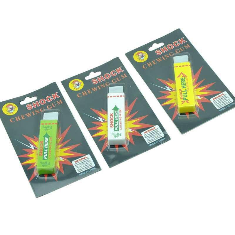April Fool's Day Trick Toy Electric Human Chewing Gum Spoof Whole Human Toy Electric Shock Chewing Gum Novelty Toy Wholesale