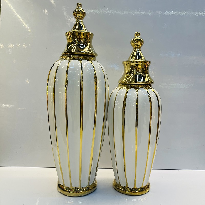 New Chinese-style flower arrangement ceramic vases, Nordic modern American style living room decoration items, flower vases, home decoration items, vases, glass vases, ceramic vases, soft decoration items, wholesale vases, vase decorations, vase ornaments pic 1