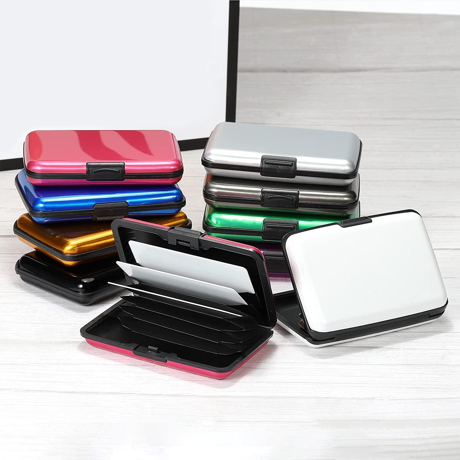 foreign trade aluminum business wallet multi-functional thin rfid blocking id credit card box in stock