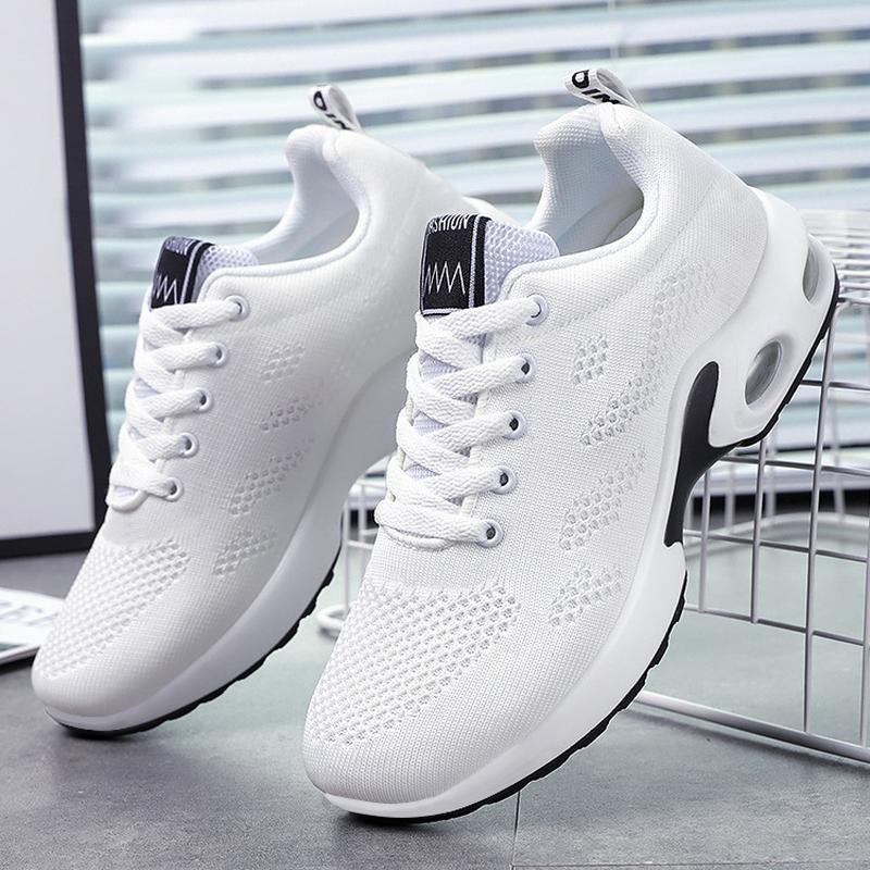 Women's Shoes 2024 New Foreign Trade Women's Shoes Korean Casual Air Cushion Running Shoes Breathable Soft Sole Sneakers Women