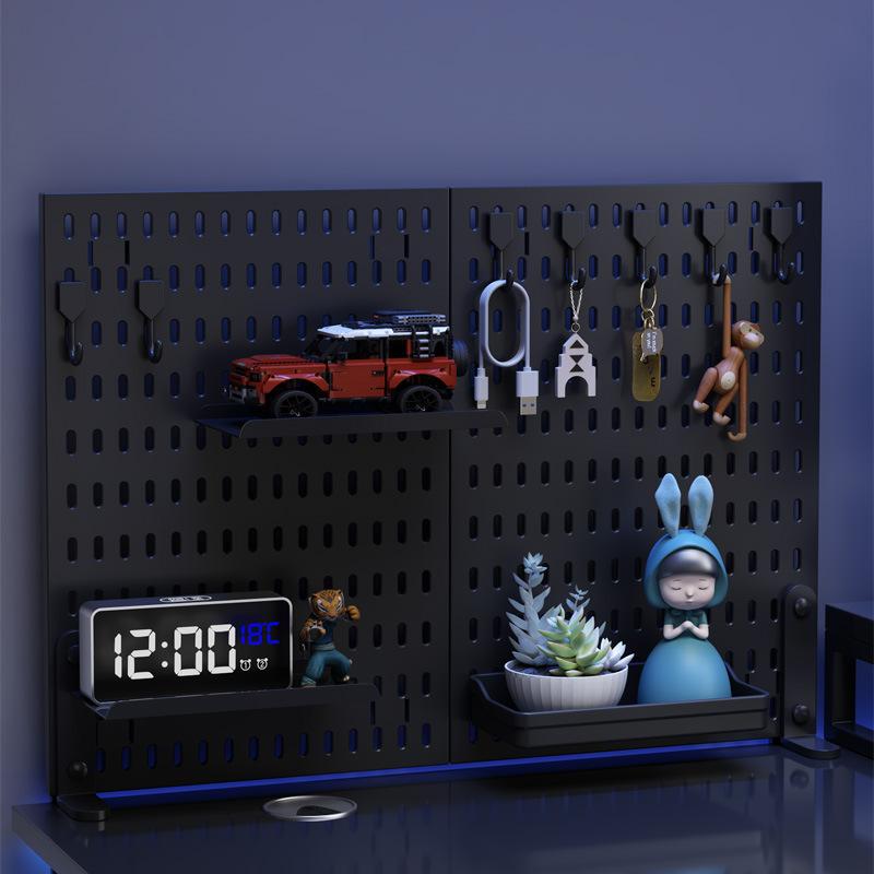 wire-wrap board desktop vertical storage rack punch-free office station storage rack space separated desktop wire-wrap board
