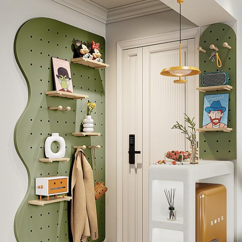 entrance hallway wall solid wood wire-wrap board storage rack wall wall wooden wall storage wall