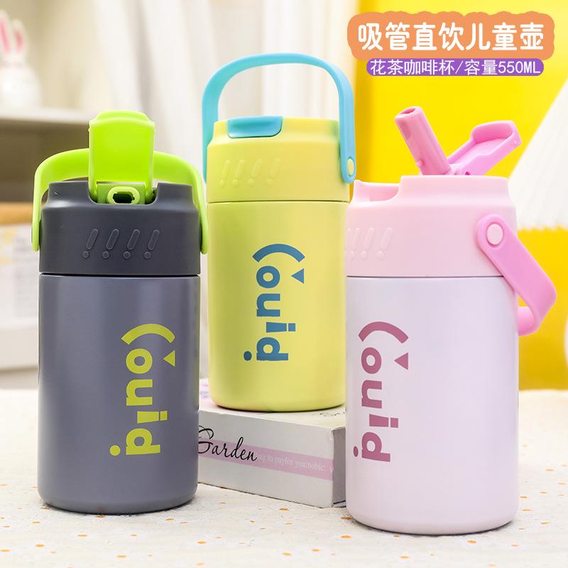 tea water separation vacuum cup 316 stainless steel insulation tea cup straw cup handle portable coffee cup vehicle-borne cup