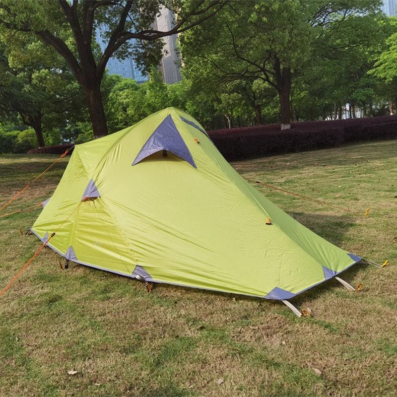 professional outdoor climbing tent double-layer manual aluminum pole protection against heavy rain pu3500 ultralight hiking tent camping tent