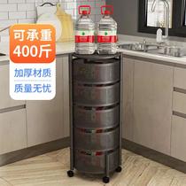 multi-layer storage rack kitchen vegetable breathable storage rack household floor-standing fruit storage rack removable trolley