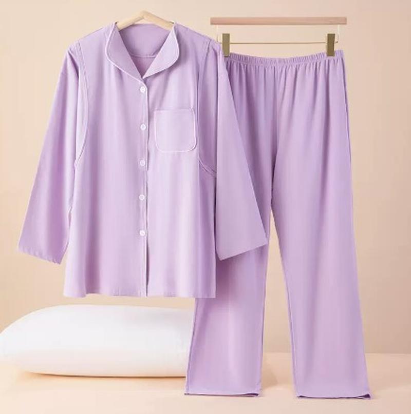 cotton cardigan sweat-absorbent confinement clothing postpartum nursing clothing maternity pajama suit pregnant women's home wear spring, autumn and winter thin