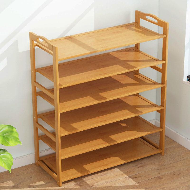 multi-layer dustproof shoe rack made of moso bamboo simple household space-saving shoe cabinet economical storage rack multi-functional storage rack