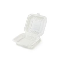 factory supply support customized refrigerated environmentally friendly degradable corn starch one-piece multi-grid flip lunch box