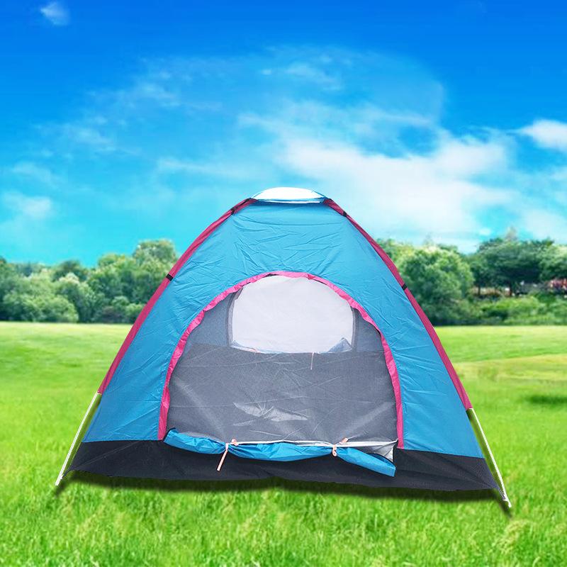3-4 People Automatic Double Door Breathable Hand Throw Tent 2 Seconds Easy-to-Put-up Tent Outdoor Travel Camping Hand