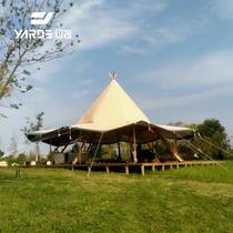 large sunshade canvas tent teepee tent large straw hat tipi wild luxury catering and entertainment center tent