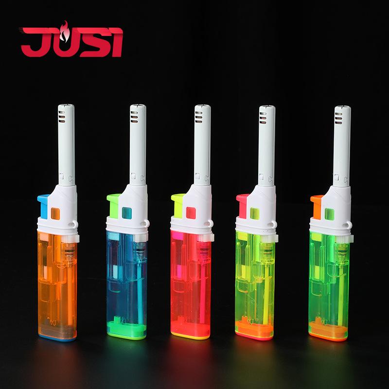 Hc1031 Direct Punch Elongated Nozzle Windproof Gas Lighters Household Anti-Scald Gas Range Igniter Factory Wholesale