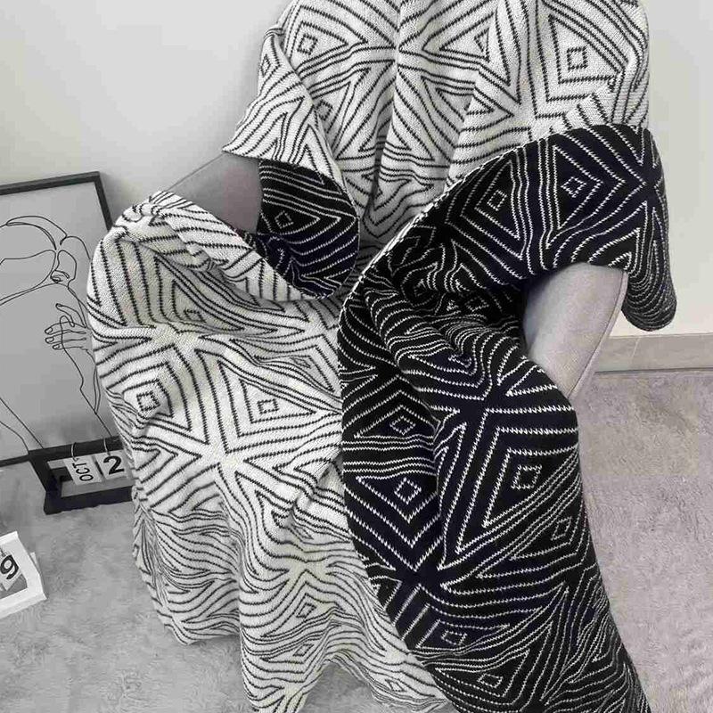 air conditioning blanket ins style blanket office nap blanket knitted blanket sofa cover single blanket shawl car blanket