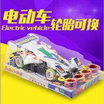 Hot Sale Toy Car Overspeed Four-Wheel Drive Replaceable Tire Assembly Toy Car Children's Electric Toys Wholesale