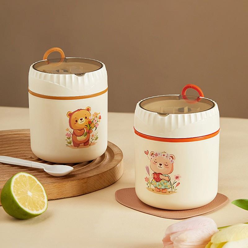 304 stainless steel soup cups sealed oats soybean milk milk breakfast cup student office worker portable dining cup