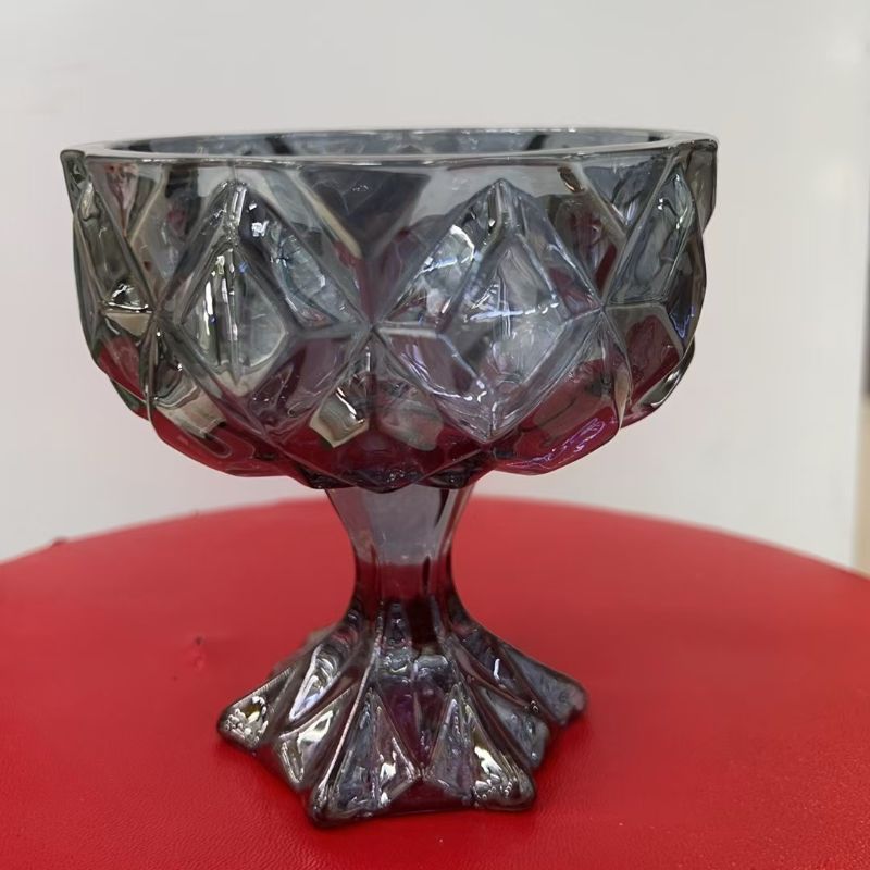 网红高脚雪糕冰淇淋杯玻璃甜品碗ins酸奶水果布丁冰激凌玻璃杯子产品图