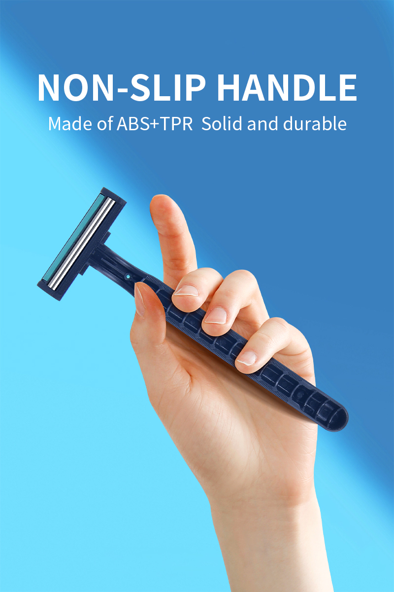 Hot-selling disposable double-layer stainless steel blade razors and portable underarm shavers for women pic 5