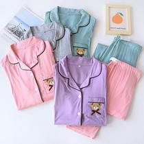 modal confinement clothing plus size stretch nursing clothes candy color simple nursing clothes women's maternity dual-use pajamas pajama pants