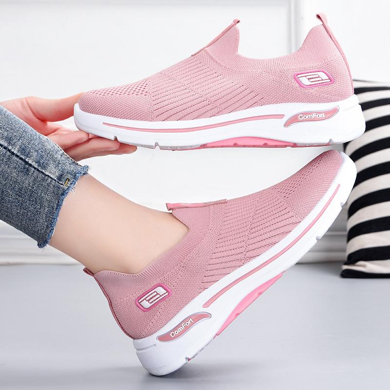 women's shoes 2024 new foreign trade women's shoes stylish mom shoes sock shoes shoes soft sole sneakers women