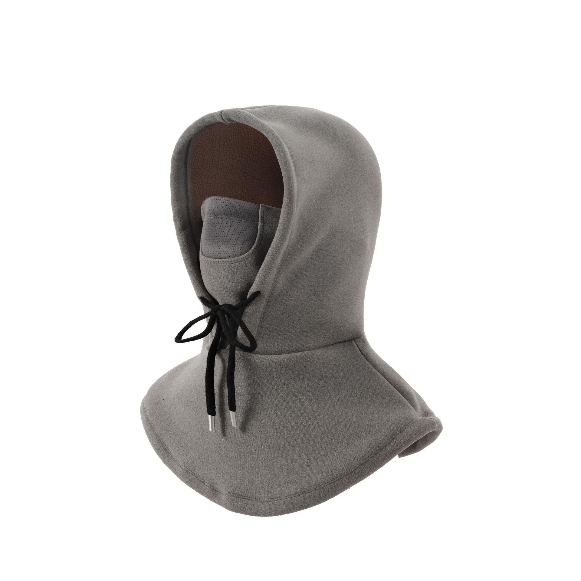 autumn and winter warm cycling mask outdoor cold-proof fleece hat integrated face care hat adjustable windtight hoods