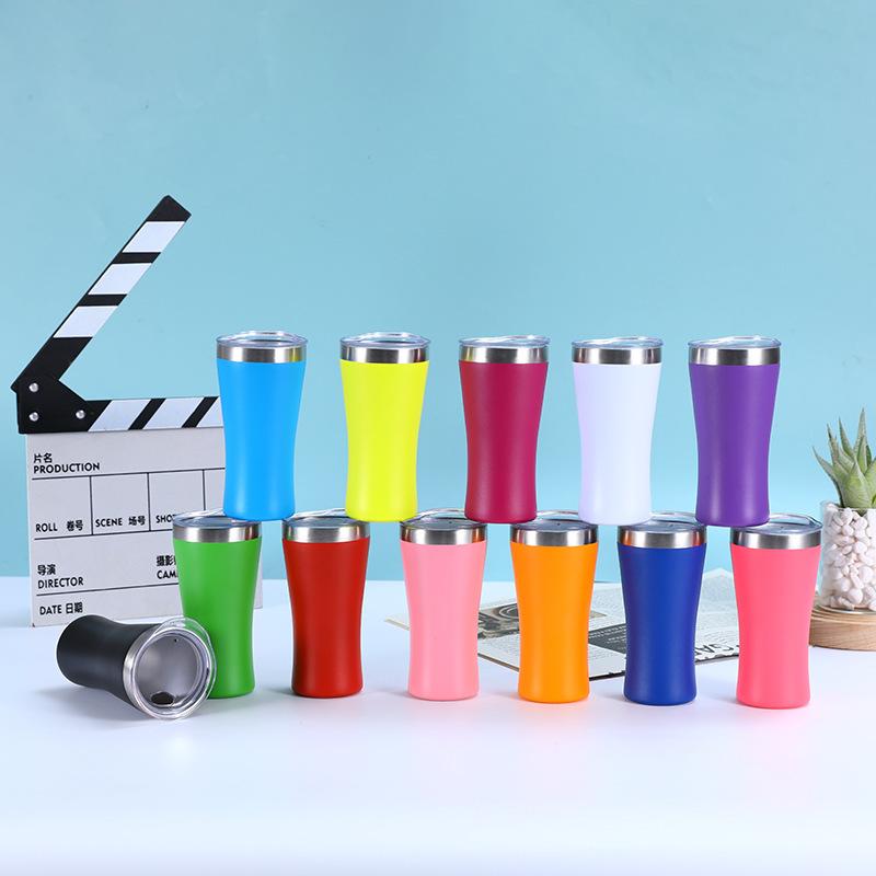cross-border amazon 6oz tass portable mini cup stainless steel large ice cup heat and cold insulation small waist cup