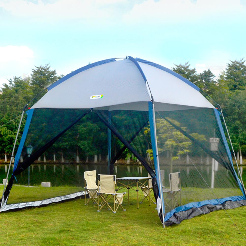 outdoor sunshade pergola multi-person sunshade fishing sunscreen pergola picnic outdoor mesh canopy beach tent canopy