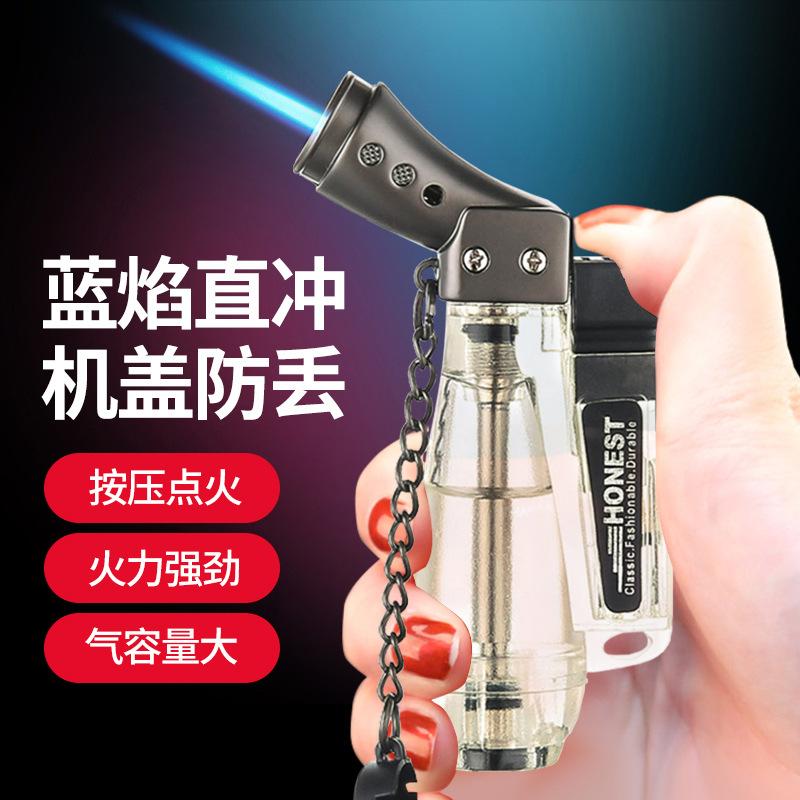 Honest Genuine Goods Torch Lighter Large Capacity Multi-Color Outdoor Fire Inflatable Lighter Smoking Set with Gift Box Wholesale