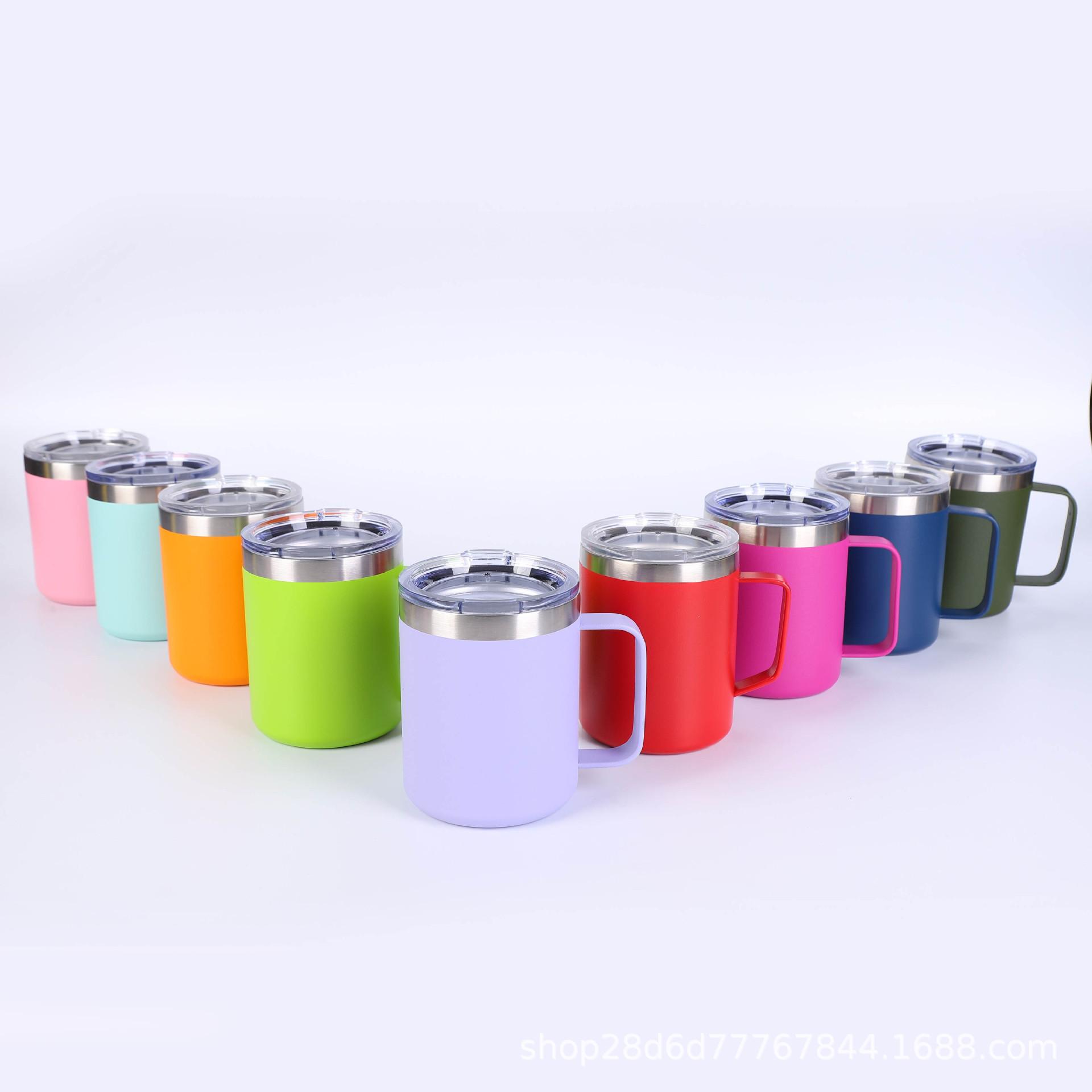 Customized 350ml Mug Logo Pattern Customized 304 Stainless Steel Double-Layer Tumbler Vacuum Cup Travel Mug