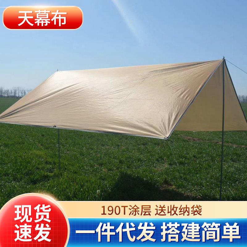 Tianshan Camel Outdoor Canopy Camping Portable Multi-Color Silver Pastebrushing Pergola Outdoor Multi-Person Picnic Sunshade Tent