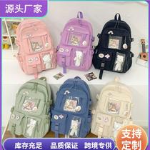 bags factory cross-border wholesale fresh sweet girl backpack new campus backpack schoolbag