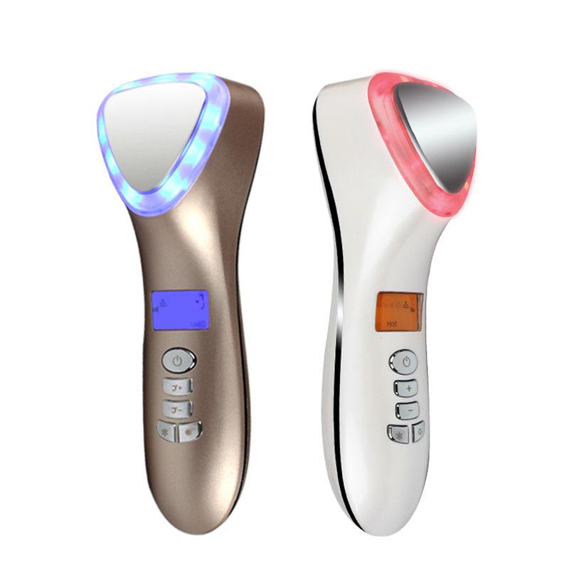 color light face hot and cold inductive therapeutical instrument firming facial beauty photon skin rejuvenation cosmetic instrument household medical equipment