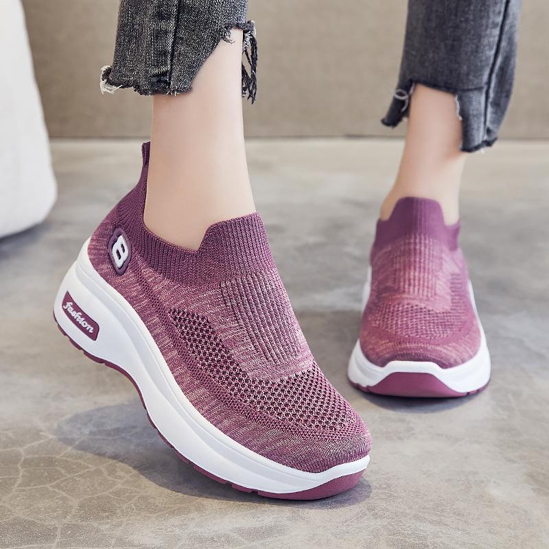 women's shoes 2024 autumn new foreign trade women's shoes wholesale height increasing insole shoes breathable platform sneaker women