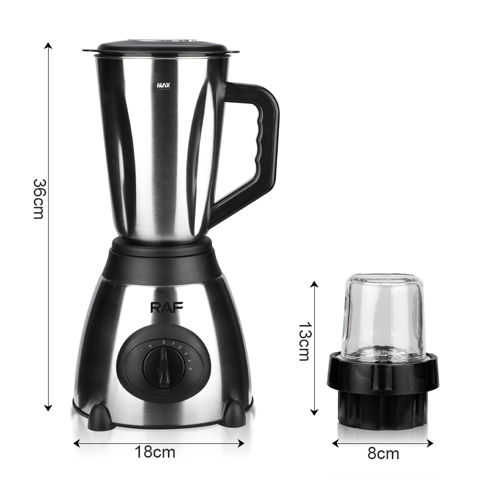 RAF European-style cross-border multi-functional food processor, household stainless steel pot body mixer, small grinding mill Specification drawing