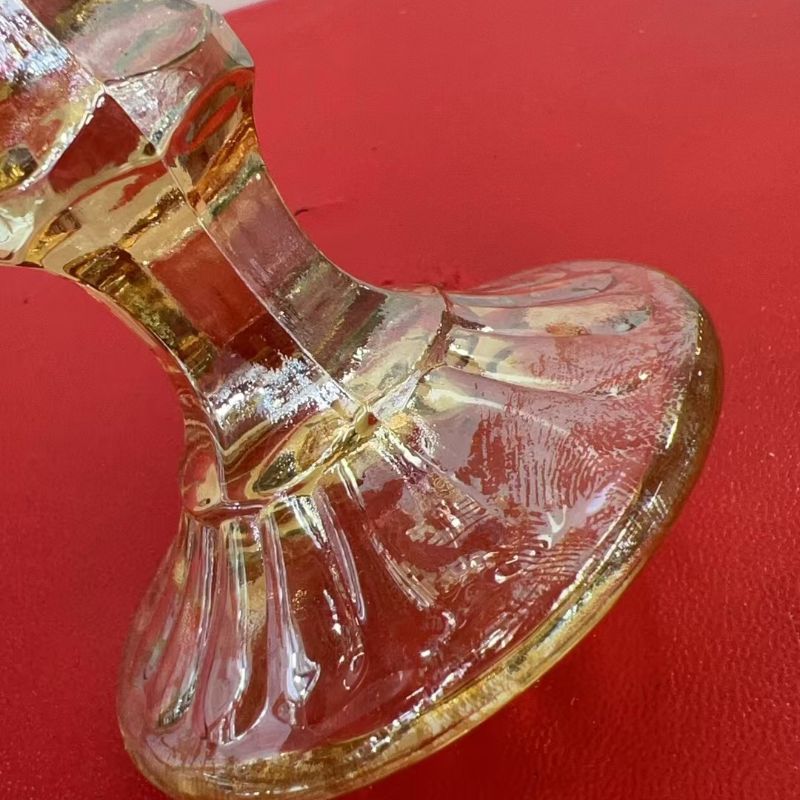 中古风复古浮雕高脚杯 玻璃葡萄酒 杯 红酒杯圆形欧式香槟杯加厚产品图