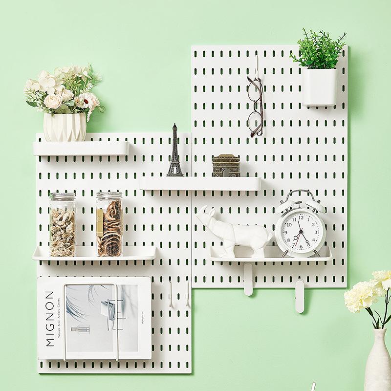 kitchen wire-wrap board storage rack wholesale wall hook punch-free kitchen storage rack bathroom storage rack