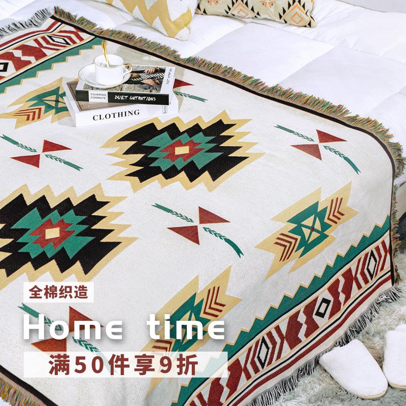internet celebrity jacquard sofa towel cover blanket full covered thickened sofa cover sets anti-scratching sofa cushion decorative tapestry wholesale
