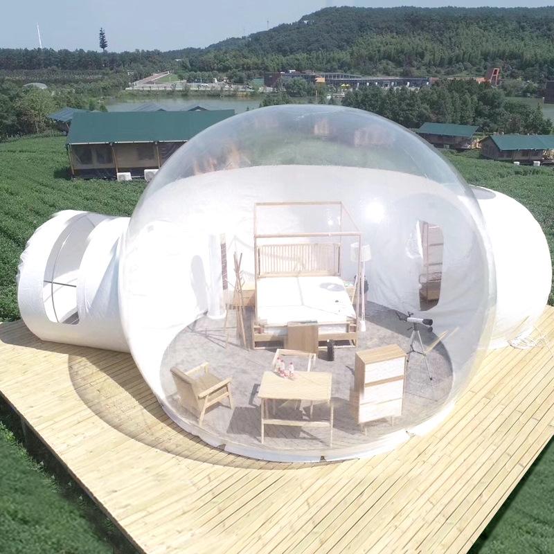 outdoor large transparent inflatable bubble house land internet celebrity starry sky tent hotel catering b & b room exhibition camping