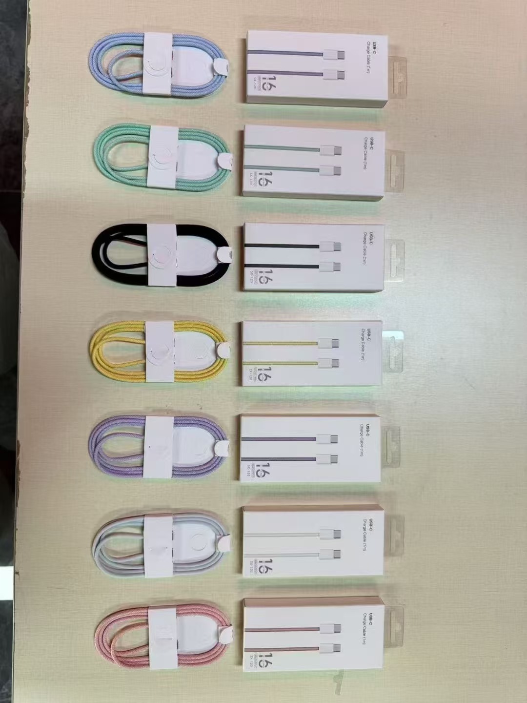 Compatible with iPhone 16 data cable, iPhone 15 fast charging type-c original charging cable, dual Cusb-c braided