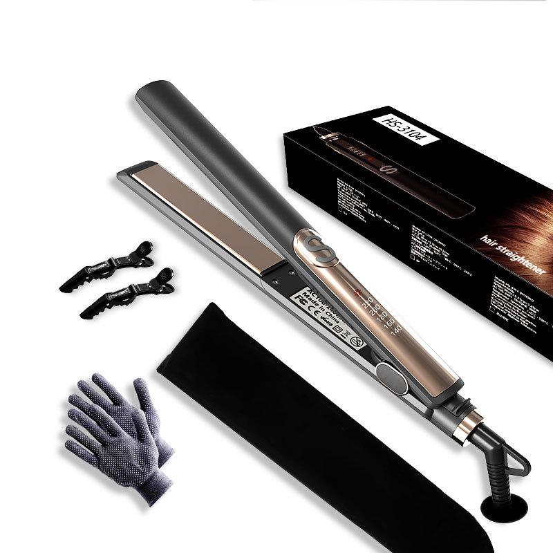 new amazon daily hair straightener cross-border electric curling iron household dual-use negative ion straight comb