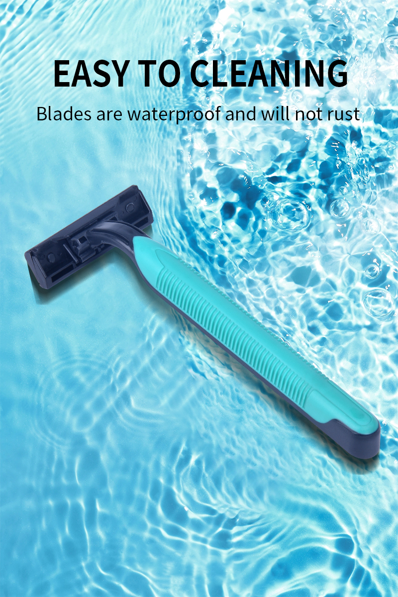 Hot-selling disposable double-layer stainless steel blade razors and portable underarm shavers for women pic 6