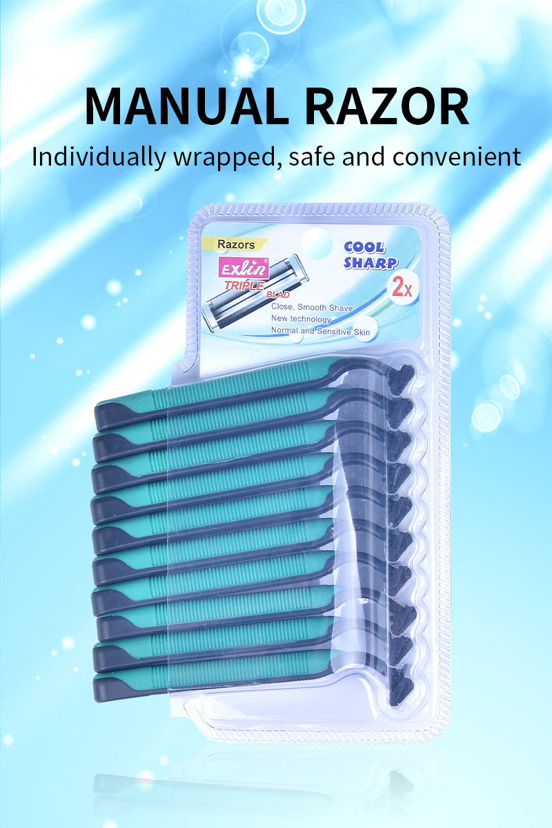 Hot-selling disposable double-layer stainless steel blade razors and portable underarm shavers for women pic 1